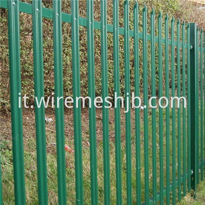 Plastic Coated Palisade Fencing